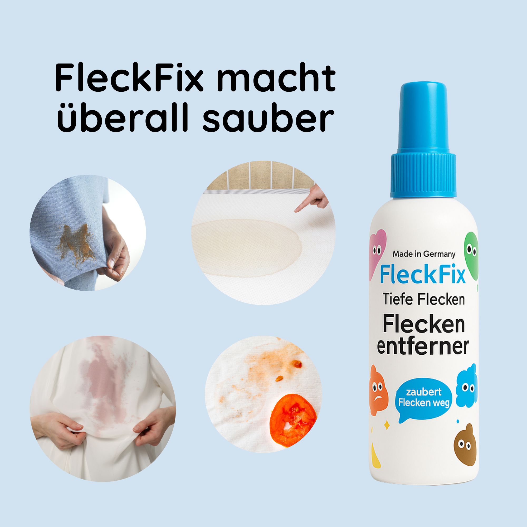 Fleckfix- Fleckenlos in nur 3 Sekunden!